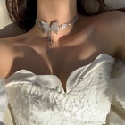 Butterfly Halskette Frauen Colarbone -Kette voller Diamanten Quasten -Halskette 