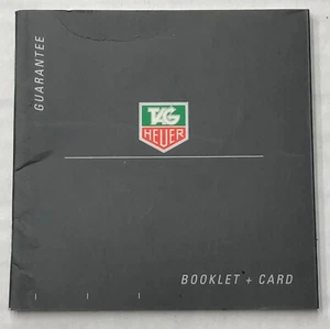TAG HEUER ORIGINAL WATCH Guarantee book - Foto 1 di 2