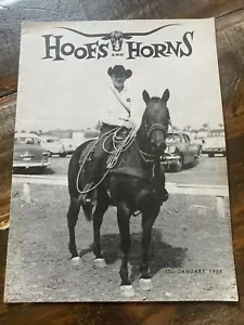 Hoofs & Horns January 1958 Tucson Arizona Rodeo Magazine Don McLaughlin - Picture 1 of 2