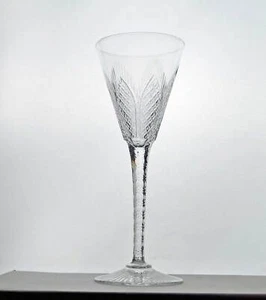 Römer Sektglas Kelch geschliffen Saint Louis Anfang 20. JH Art Deco Einschluss - Bild 1 von 11