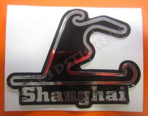 3D Sticker Resin Domed Shanghai Circuit  12x9 cm (4.72x3.54 ") Adhesive Decal - Picture 1 of 1