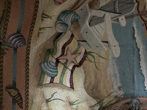 Beach  Themed Throw With 2”Tassell 50x60 - Picture 1 of 9