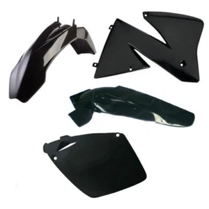 Black Plastic Set Suitable For Ktm Exc 2000 2002 Mx Sx Enduro Fairing - Picture 1 of 5