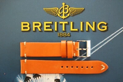 CORREA DE RELOJ PREMIUM DE 20 MM BRONCEADO LISO PANTORRILLA CORREA DE RELOJ PARA WIDELING Foto 1 de 4