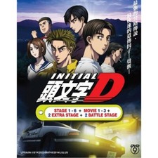 Anime Initial D Complete Series Stage 1-6+3 Movie+2 Extra Stage+2 Battle Stage