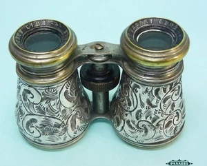 Viktorianische Sterling Silber Feldoper Brille Birmingham England 1876 - Bild 1 von 6