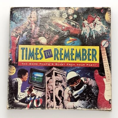 De colección Milton Bradley MB Times To Remember Juego 1991 Familia Completo 12-Adulto Foto 1 de 3