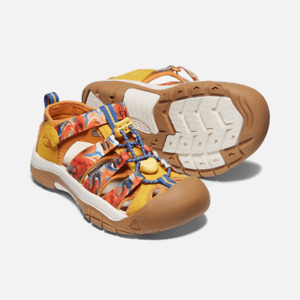 Keen Big Kids 3 Newport X Outdoor Afro Orange Peel/ Yellow Sandals