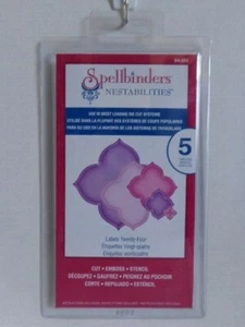 Spellbinders Nestabilities S4-353 Labels Twenty-Four, 5 Templates, New in Pkg - Picture 1 of 3