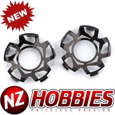 Duratrax DTX2817 Clip-Lock Wheel Face Black Chrome for Ripper 5.7" Wheel (2) - Image 1 of 4