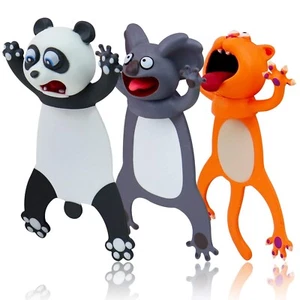 Funny Bookmarks - 3PCS Bookmarks Wacky Pals, Cute Animals Bookmarks for Kids,... - Picture 1 of 7