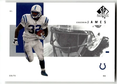 2001 SP Authentic #40 Edgerrin James Indianapolis Colts HOF NO RESERVE! - Image 1 of 2