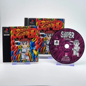 Super Puzzle Fighter II Turbo - PS1 - Near Mint - Fast Shipping - PAL - Picture 1 of 5