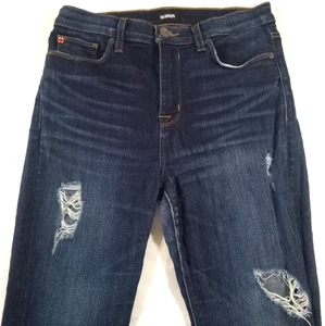 Hudson-Womens Jeans-Distressed Straight-28x30-Stretch Waist-Mid Rise - Picture 1 of 9