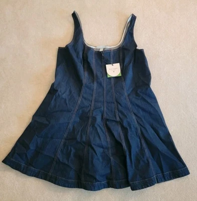 Mini Vestido Kate Spade New York Denim Costuras - Mujer Talla 22, Azul Oscuro, Nuevo Foto 1 de 4