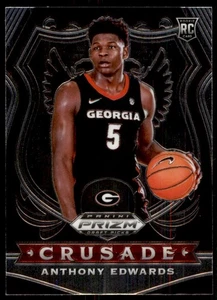 Panini Prizm Draft Crusade Anthony Edwards RC 2020-21 Georgia Bulldogs #81 - Imagen 1 de 2