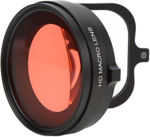 Rotfilter mit 16x Makroobjektiv, 58mm Actionkamera Tauchfilter mit 16x Makro - Bild 1 von 8