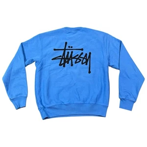 Stussy Basic Logo Crewneck Mens Size Small - Picture 1 of 2