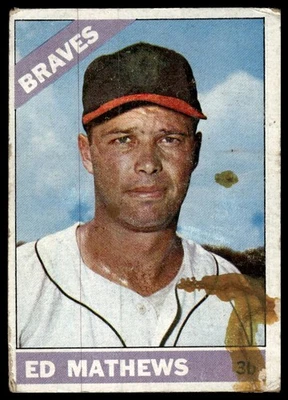 1966 Topps #200 Ed Mathews - Image 1 of 2