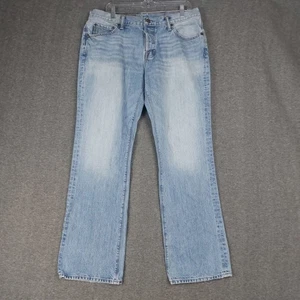 ABERCROMBIE & FITCH HERREN BLAU THE A&F BOOT BOOTCUT KNOPFLEISTE JEANS GRÖSSE 36×32 - Bild 1 von 13