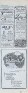 1901 Miscellaneous Panel of Vintage Print Ads - Stearnes Bicycles, Ivory Soap - Picture 1 of 7