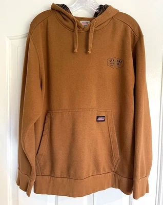 Sudadera con Capucha Dickies American Classic Talla Pequeña Marrón Franela a Cuadros Capucha Grunge Foto 1 de 4