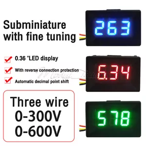 Mini tester voltmetro digitale voltmetro digitale LED 0-300V 0-600V 0,56"" / 0,36 - Foto 1 di 32