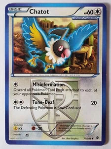 Chatot 77/101 LP - Plasma Blast Pokemon Card - $2 Combined Shipping - Picture 1 of 2