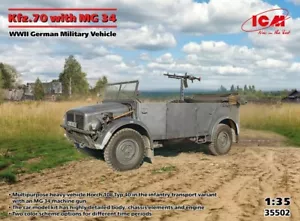 ICM 35502 1:35 Kfz.70 mit MG 34 WWII German Military Vehicle - Bild 1 von 11