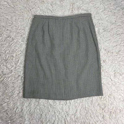 Hillard & Hanson 复古格子格子黑白裙铅笔直 12 — 第 1/4 张图片