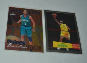 2000 TOPPS CHROME BARON DAVIS ALL ETCH AE27 & 2008TOPPS CHROME BARON DAVIS #71 - Picture 1 of 5
