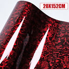 1x Car Sticker Glossy Forged Carbon Fiber Wrapping Vinyl Film Sticker Decal Wrap