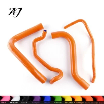 Silicone Radiator Hose Orange Kit for 09-19 BMW S1000R S1000XR S 1000 RR HP4 - Image 1 of 4