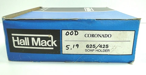 Vtg MCM Hall Mack 625 425 CORONADO Recessed CHROME SOAP HOLDER w/Tray NOS NEW Cover