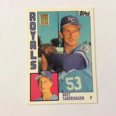 2001 Topps Traded T110 Bret Saberhagen Kansas City Royals Reprint 12 of 45 - Image 1 of 2