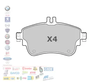 PASTIGLIE FRENO ANTERIORI MERCEDES CLASSE A W176 B W246 CLA C117 GLA X156 P1783 - Foto 1 di 1