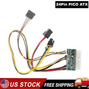 PCI-E 6PIN Input DC 12V DC-ATX-300W 24Pin PICO ATX Switch PSU Power Supply New