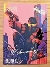 FLEER Ultra 95 Marvel Spider-Man Gold signature card 6 BLOOD ROSE