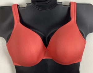 38DDD Satin Full Coverage ORANGE Mesh Wing Cacique Lane Bryant Plus Bra New NWOT - Picture 1 of 12