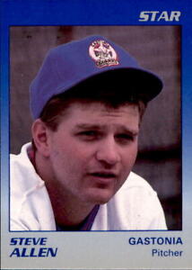 1989 Gastonia Rangers Star #1 Steve Allen Nashua New Hampshire NH Baseball Card