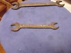 Vintage Sae Double Open End Wrench 19/32" X 11/16", Drop Forged, Made In Usa!