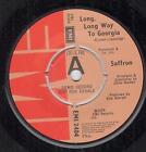 Saffron (70's Artist) Long Long Way To Georgia 7" vinyl UK Emi 1976 Demo b/w i