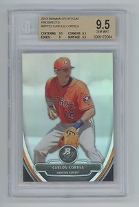 2013 Bowman Platinum Prospects Carlos Correa BGS 9.5 Gem Mint - Picture 1 of 2