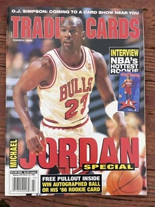 Michael Jordan Trading Cards Magazine March 1996 NBA Chicago Bulls MJ - Picture 1 of 7
