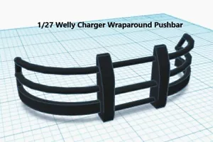 1/24 1/27 Welly Dodge Carica Avvolgente Pushbar Personalizzato Diorama LED Polizia - Foto 1 di 6
