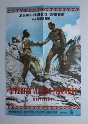 WINNETOU III: THE DESPERADO TRAIL / THE LAST SHOT Yugoslavian Poster 1965 Ex-Yu - Bild 1 von 4