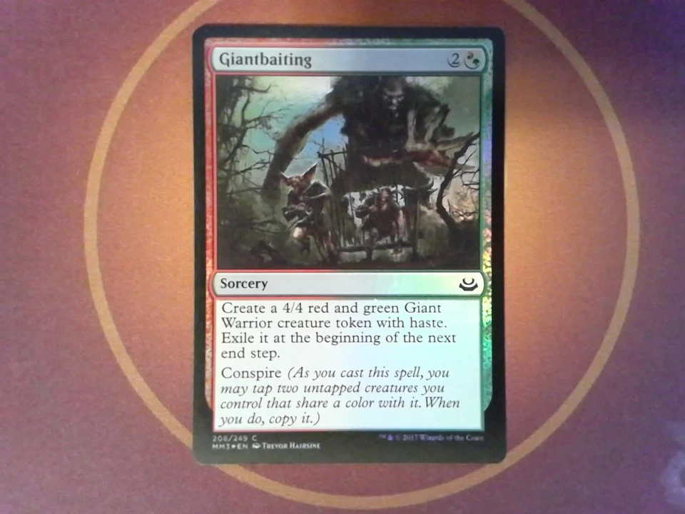 Giantbaiting Foil - MM2017 Magic the Gathering - Mtg Tracked shipping - Image 1 of 1