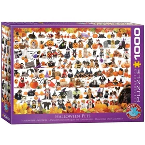 Puzzle Eurographics 6000-5416 - Halloween Cachorros Y Gatitos - 1000 Piezas - Imagen 1 de 1