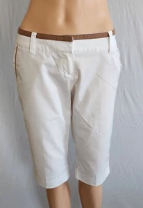 Adidas Women’s Climalite White Capri Pants Size 2 Pre-owned - Picture 1 of 9