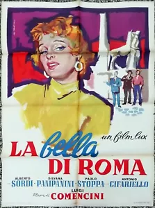 Manifesto Poster Originale Film Cinema La Bella di Roma Alberto Sordi Commedia - Bild 1 von 4